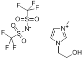 1-(2-HYDROXYETHYL)-3-METHYLIMIDAZOLIUM BIS(TRIFLUOROMETHYLSULFONYL)IMIDE Structure