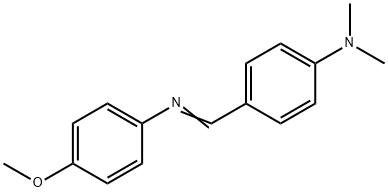 P-DIMETHYLAMINOBENZYLIDENE P-ANISIDINE Struktur