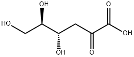 2-酮基-3-脱氧葡萄糖酸盐, 17510-99-5, 结构式