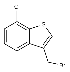 3-(ブロモメチル)-7-クロロベンゾ[B]チオフェン 化学構造式