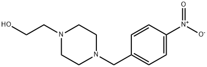 2-[4-(4-NITROBENZYL)PIPERAZINO]ETHAN-1-OL Struktur