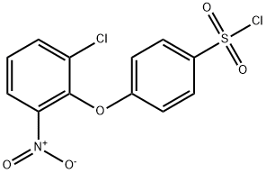 4-(2-CHLORO-6-NITROPHENOXY)BENZENE-1-SULFONYL CHLORIDE 化学構造式