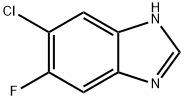 6-クロロ-5-フルオロベンズイミダゾール 化学構造式