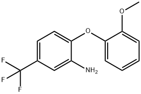 3-AMINO-4-(2-METHOXYPHENOXY)BENZOTRIFLUORIDE Structure