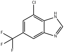 4-CHLORO-6-(TRIFLUOROMETHYL)BENZIMIDAZOLE Struktur