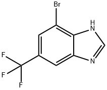 4-ブロモ-6-(トリフルオロメチル)ベンズイミダゾール 臭化物 化学構造式