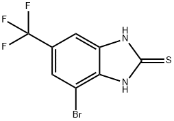 4-溴-6-(三氟甲基)苯并咪唑-2-硫醇,175135-17-8,结构式