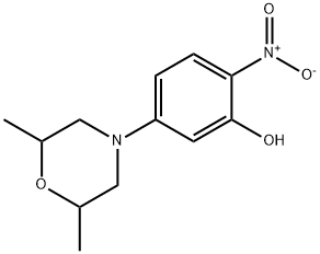 5-(2,6-二甲基吗琳)-2-硝基苯 结构式