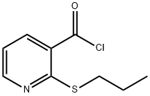 2-(PROPYLTHIO)PYRIDINE-3-CARBONYL CHLORIDE Struktur