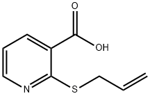 2-烯丙巯基烟酸,175135-25-8,结构式