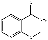 2-(メチルチオ)ニコチンアミド 化学構造式