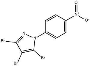 3,4,5-三溴-1-(4-硝基苯基)-1H-吡唑 结构式