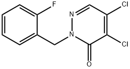 4,5-DICHLORO-2-(2-FLUOROBENZYL)PYRIDAZINE-3(2H)-ONE Struktur