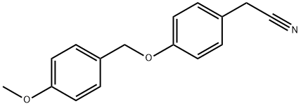 2-(4-[(4-甲氧基苄基)氧基]苯基)乙腈, 175135-47-4, 结构式