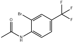 4-アセトアミド-3-ブロモベンゾトリフルオリド 化学構造式