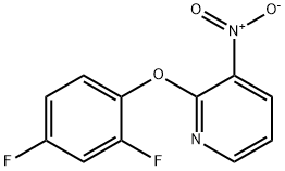 2-(2,4-DIFLUOROPHENOXY)-3-NITROPYRIDINE Struktur