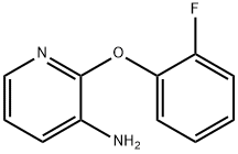 3-アミノ-2-(2-フルオロフェノキシ)ピリジン 化学構造式