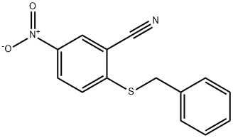 2-(BENZYLTHIO)-5-NITROBENZONITRILE Structure