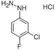 3-氯-4-氟苯肼盐酸盐,175135-74-7,结构式