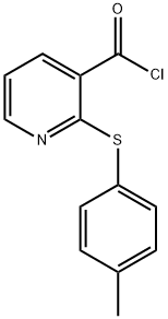 2-(4-甲基苯基)硫代吡啶-3-羰酰氯 结构式