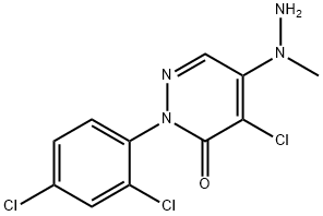 4-CHLORO-2-(2,4-DICHLOROPHENYL)-5-(1-METHYLHYDRAZINO)-2,3-DIHYDROPYRIDAZIN-3-ONE Structure