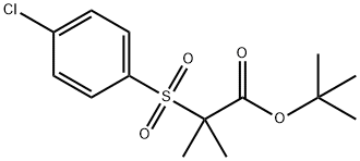 2-[(4-氯苯基)磺酰基]-2-甲基丙酸叔丁酯, 175135-88-3, 结构式