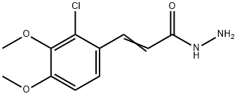 3-(2-CHLORO-3,4-DIMETHOXYPHENYL)PROP-2-ENOHYDRAZIDE Structure