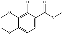 2-氯-3,4-二甲氧基苯甲酸甲酯, 175136-01-3, 结构式