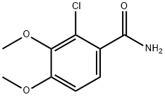 2-クロロ-3,4-ジメトキシベンズアミド 化学構造式