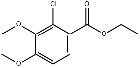 2-氯-3,4-二甲氧基苯甲酸乙酯, 175136-04-6, 结构式
