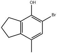 5-BROMO-7-METHYLINDAN-4-OL Struktur