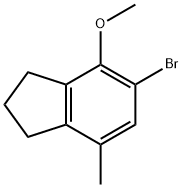5-BROMO-4-METHOXY-7-METHYLINDANE Structure