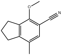 4-METHOXY-7-METHYLINDANE-5-CARBONITRILE Struktur