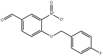 4-(4-氟苄氧基)-3-硝基苯甲醛, 175136-18-2, 结构式