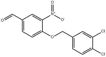 4-(3,4-DICHLOROBENZYLOXY)-3-NITROBENZALDEHYDE 化学構造式