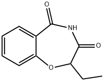 2-エチル-2,3,4,5-テトラヒドロ-1,4-ベンゾオキサゼピン-3,5-ジオン 化学構造式