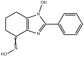 1-HYDROXY-2-PHENYL-4,5,6,7-TETRAHYDRO-1H-BENZO[D]IMIDAZOL-4-ONE OXIME 化学構造式
