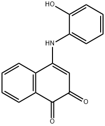 4-(2-HYDROXYANILINO)-1,2-DIHYDRONAPHTHALENE-1,2-DIONE Struktur