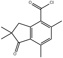 2,2,5,7-TETRAMETHYL-1-OXOINDANE-4-CARBONYL CHLORIDE Structure