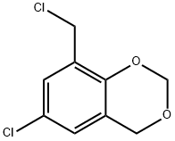 6-クロロ-8-クロロメチル-4H-ベンゾ[1,3]ジオキシン 化学構造式