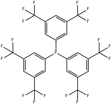 TRIS[3,5-BIS(TRIFLUOROMETHYL)PHENYL]PHOSPHINE Struktur