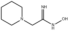 2-ピペリジノアセトアミドオキシム 化学構造式