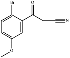 3-(2-BROMO-5-METHOXYPHENYL)-3-OXOPROPANENITRILE Structure