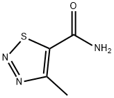 4-メチル-1,2,3-チアジアゾール-5-カルボオキサミド 化学構造式