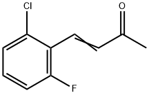 2-CHLORO-6-FLUOROBENZYLIDENEACETONE Struktur