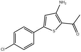 1-[3-氨基-5-(4-氯苯基)-2-噻吩基]乙烷-1-酮, 175137-02-7, 结构式