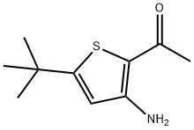 2-乙酰基-3-氨基-5-四丁基噻吩 结构式