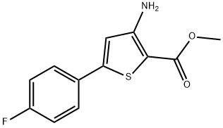 METHYL 3-AMINO-5-(4-FLUOROPHENYL)THIOPHENE-2-CARBOXYLATE Struktur