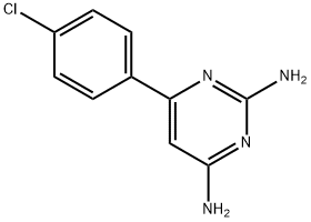 6-(4-CHLOROPHENYL)PYRIMIDINE-2,4-DIAMINE Struktur