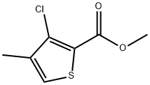 METHYL 3-CHLORO-4-METHYLTHIOPHENE-2-CARBOXYLATE Struktur